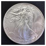 1986 - 1 oz American Silver Eagle BU