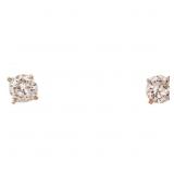 1/4 CTW Diamond Solitaire Stud Earrings 14k Gold