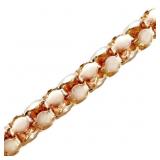 Italian Fancy Link Chain Necklace 14k Yellow Gold
