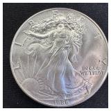 1986 - 1 oz American Silver Eagle BU