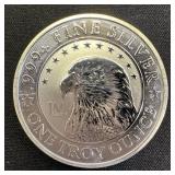 1 oz JM Bullion Eagle Silver Round BU