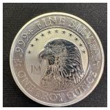 1 oz JM Bullion Eagle Silver Round