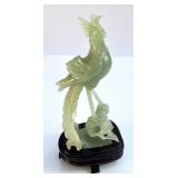 Small Chinese Carved Jade figure of an Exotic Bird