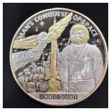 5 oz Silver Man's Conquest of Space NASA Round