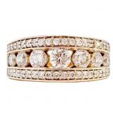 Stunning 1 CTW Diamond Ring 14k Gold