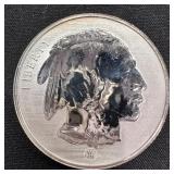 1 Ounce .999 Fine Silver Buffalo Round