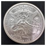 1 oz Fine Silver Round - Remember the Alamo