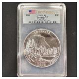 2010- 5 oz Silver ATB Yosemite PCGS BU 1st Strike