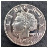 1 oz Fine Silver NORFED Liberty $10 Round