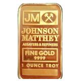 1 oz 24k Gold Bar - Johnson Matthey