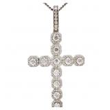2.61 CTW Moissanite Cross Pendant