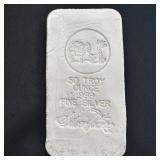 FIFTY OUNCE Hand Poured Silver Bar - Silvertowne