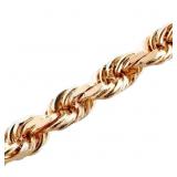 20' Rope Chain Necklace 14k Gold