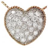 3/4 CT Diamond Heart Pendant