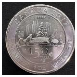 2017 Canada 1 oz Silver 150th Anniversary Voyageur