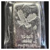 10 oz Silver Bar - American Bald Eagle SEALED