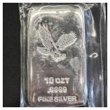 10 oz Silver Bar - American Bald Eagle SEALED