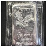 10 oz Silver Bar - American Bald Eagle SEALED