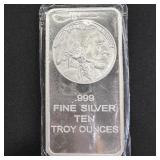 10 oz Silver Bar - Indian Head Design SEALED