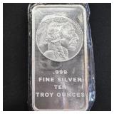 10 oz Silver Bar - Indian Head Design SEALED