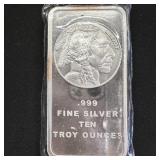10 oz Silver Bar - Indian Head Design SEALED