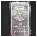 10 oz Silver Bar - Indian Head Design SEALED