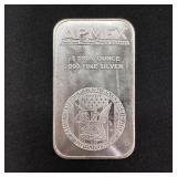 1 oz .999 Fine Silver APMEX Bar