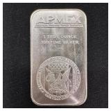 1 oz .999 Fine Silver APMEX Bar