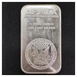 1 oz .999 Fine Silver APMEX Bar