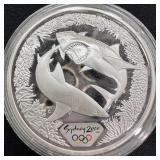 1 oz Silver Australia Sydney Olympics Shark $5
