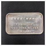 1 oz Fine Silver ENGELHARD Bar