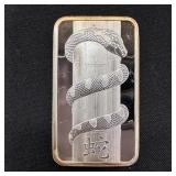 1 oz Silver Bar - PAMP Suisse (Year of the Snake)