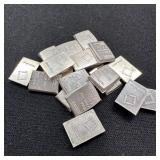 (19) Pc 1 gram Fine Silver Bars - Valcambi Suisse