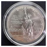1986-P Statue of Liberty $1 Silver Commem BU