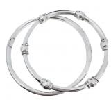 Set of Mexican High Polish Bangle Bracelets