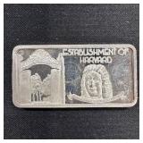 1 oz Fine Silver Bar - Harvard Commemorative
