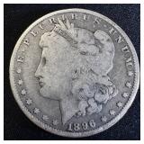 1896-O Morgan Silver Dollar