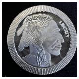 1 oz Fine Silver Round - Buffalo