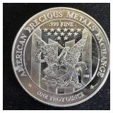 1 oz Fine Silver Round  APMEX