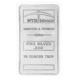 10 oz Fine Silver Bar - NTR Metals