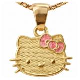 Hello Kitty Pendant Yellow Gold