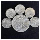 1 oz Lot of Assorted Fine Silver Rounds
