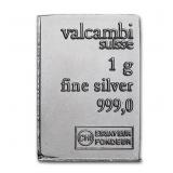 (10) Pc 1 gram Fine Silver Bars - Valcambi