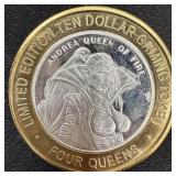 .60 oz Fine Silver Gaming Token - Queen of Fire