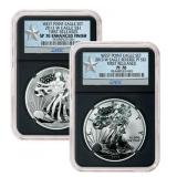2013-W Silver Eagle Set NGC SP70 PF70 NO RESERVE