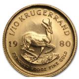 1980  1/10 oz Gold Krugerrand
