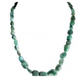 132 Carat Tumbled Nephrite Jade Necklace