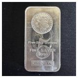 5 oz Fine Silver Bar - Morgan Design