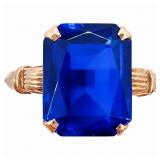 2+ Carat Spinel Vintage Ring 14k Gold