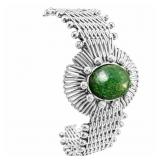 Malachite Cabochon Starburst Bracelet